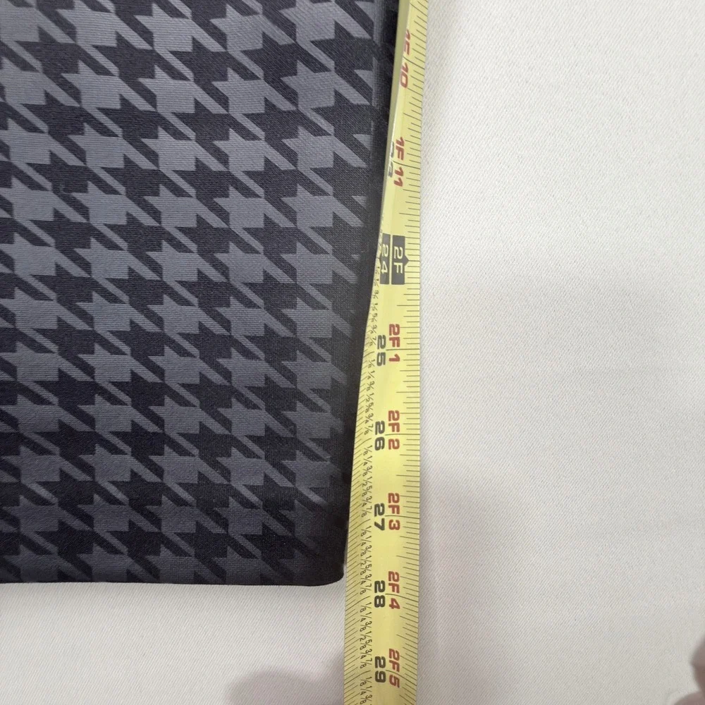 NYCC Leggings Womens Large Houndstooth Black Slim Stretch Pants Modern